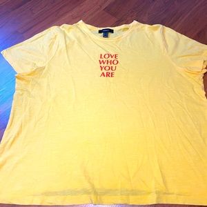 Yellow “Love Who You Are” Tee 💛